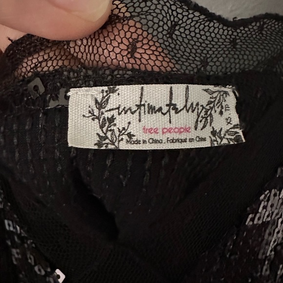 Free people intimately black sequin top XS NWOT - Picture 5 of 7